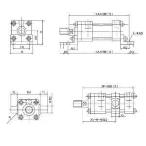 hydraulic cylinder draft drawing